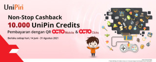 Top Up UniPin Credits dapatkan cashback 10.000 UC dengan OCTO Clicks dan QR OCTO Mobile